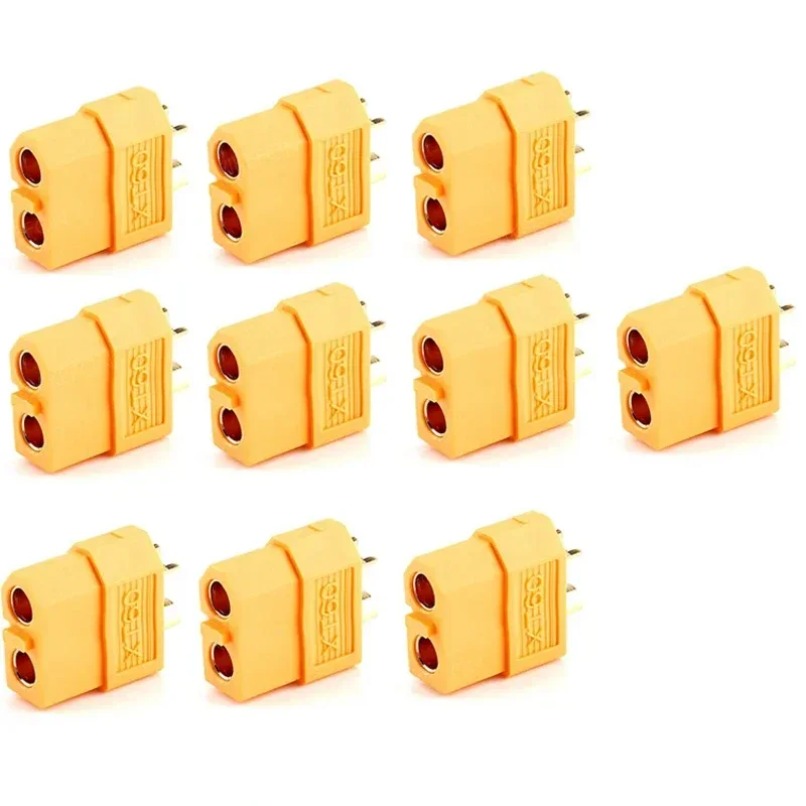 Drone Battery Connector - موصلات XT60 ذكر وأنثى (10 أزواج)