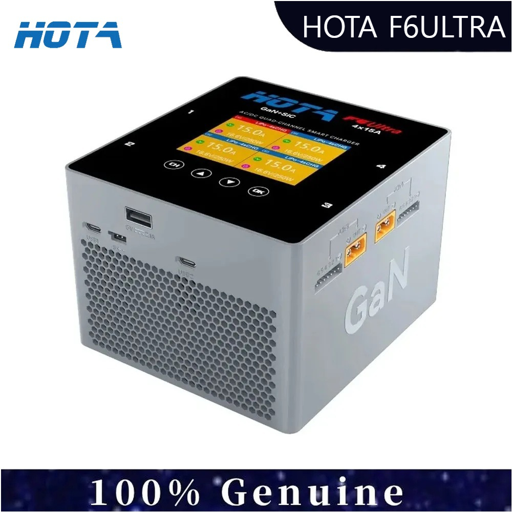 Drone Battery Smart - شاحن ذكي HOTA F6 Ultra رباعي