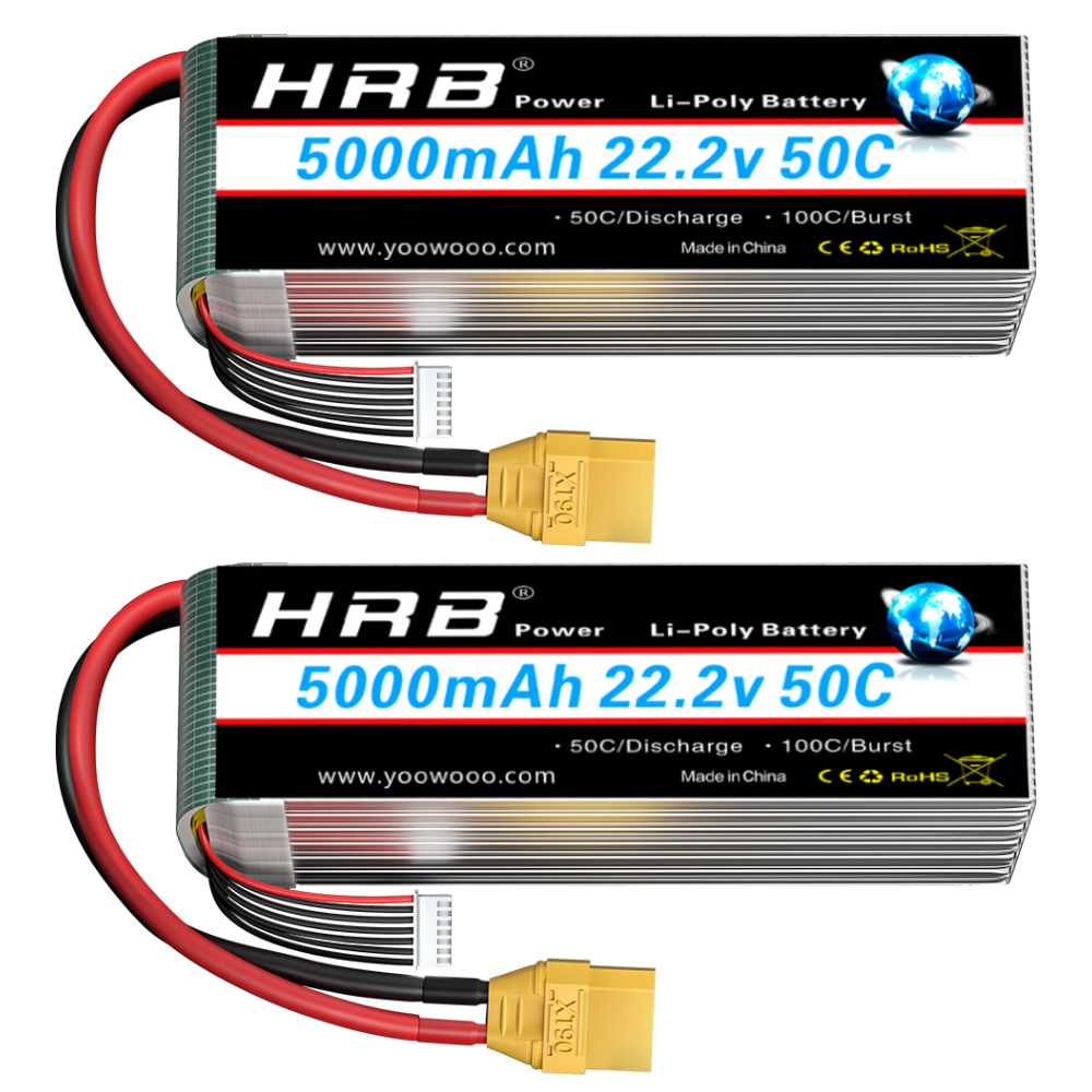 Drone Battery 4S - 1/2 قطعة HRB 22.2 فولت 5000