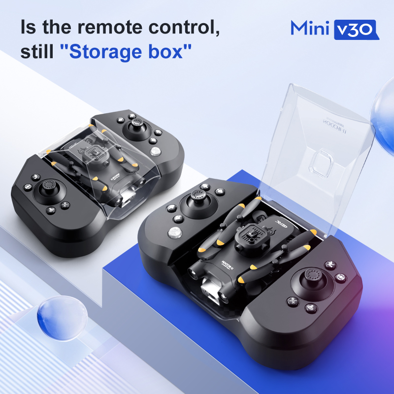 طائرة بدون طيار صغيرة V30 WiFi - مراجعة Drone Battery Box وسعره
