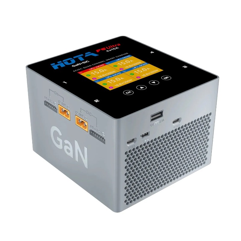 شاحن ذكي HOTA F6 Ultra رباعي ا - مراجعة Drone Battery Smart وسعره
