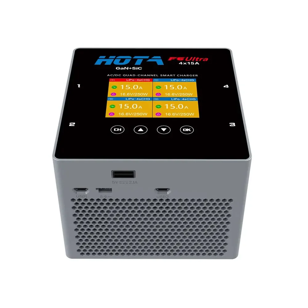 شاحن ذكي HOTA F6 Ultra رباعي ا - مراجعة Drone Battery Smart وسعره