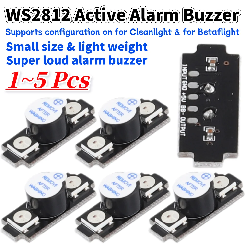 WS2812 طنان إنذار نشط ملون RGB - مراجعة Drone Battery Alarm وسعره