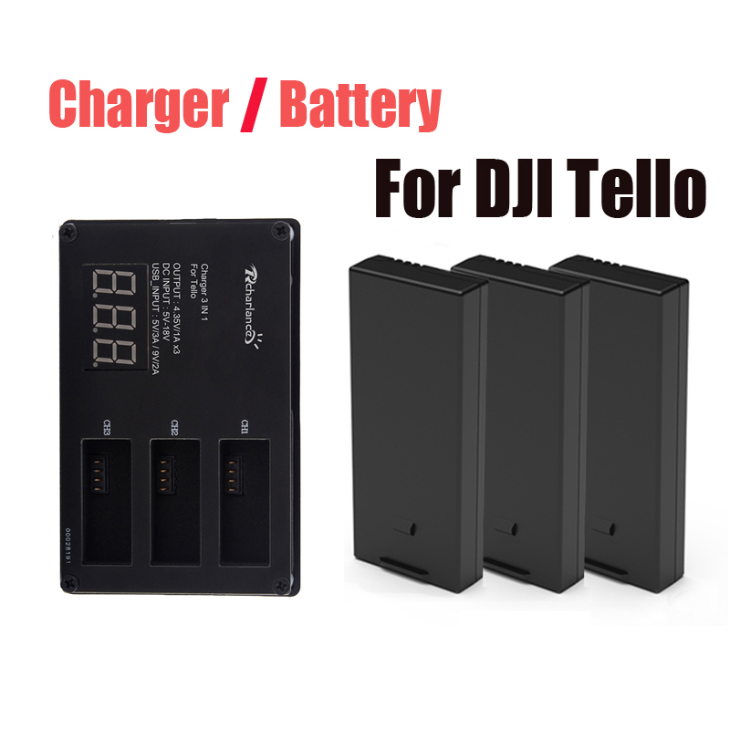 بطارية DJI Tello الأصلية / شاح - مراجعة Drone Battery Balance Charger وسعره