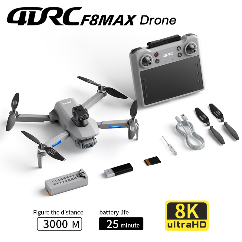 F8 MAX GPS الطائرة بدون طيار ا - مراجعة Drone Battery Case وسعره