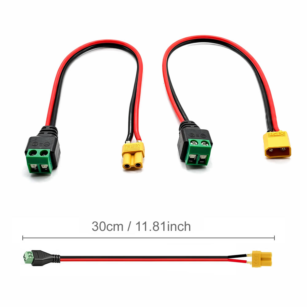 موصل XT30 ذكر وأنثى مع محول طر - مراجعة Drone Battery Connector وسعره