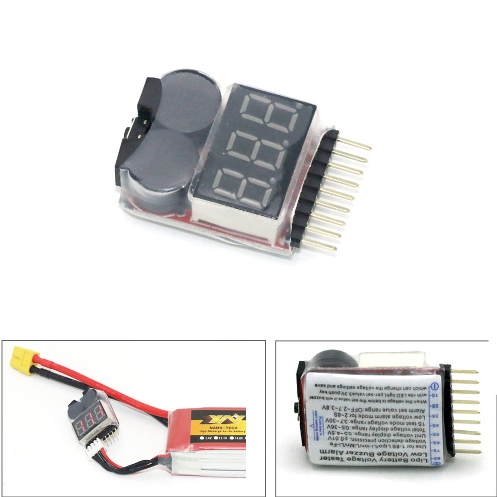 يبو بطارية جهاز قياس الجهد الك - مراجعة Drone Battery Alarm وسعره
